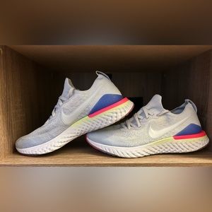 Nike Epic React 2 Flyknit Hydrogen Blue Mens 11.5